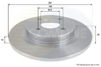 COMLINE ADC1224 - Disco de freno