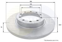 COMLINE ADC1253 - Disco de freno