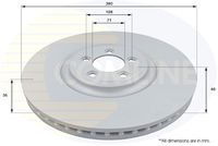 COMLINE ADC1256V - Disco de freno - Comline