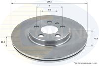 COMLINE ADC1513V - Disco de freno - Comline