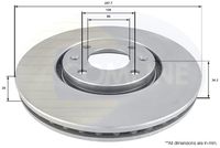 COMLINE ADC1544V - Disco de freno - Comline