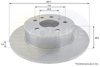 COMLINE ADC1122 - Lado de montaje: Eje delantero<br>Altura [mm]: 42,2<br>Tipo de disco de frenos: ventilación interna<br>Espesor de disco de frenos [mm]: 25<br>Espesor mínimo [mm]: 22<br>Número de taladros: 1<br>Diámetro exterior [mm]: 288<br>Número de orificios: 7<br>Diámetro de centrado [mm]: 70<br>corona de agujeros - Ø [mm]: 110<br>