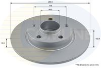 COMLINE ADC1137 - Lado de montaje: Eje delantero<br>Altura [mm]: 49,8<br>Tipo de disco de frenos: ventilación interna<br>Espesor de disco de frenos [mm]: 28<br>Espesor mínimo [mm]: 24<br>Número de taladros: 1<br>Diámetro exterior [mm]: 305<br>Número de orificios: 5<br>Diámetro de centrado [mm]: 72<br>corona de agujeros - Ø [mm]: 118<br>Superficie: revestido<br>