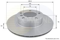 COMLINE ADC1705V - Disco de freno - Comline