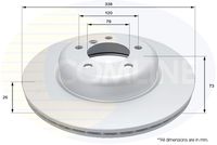 COMLINE ADC1741V - Disco de freno