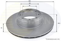 COMLINE ADC1841V - Disco de freno - Comline