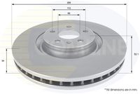 COMLINE ADC2603V - Lado de montaje: Eje trasero<br>Número de PR: 1KW<br>Altura [mm]: 36,2<br>Tipo de disco de frenos: macizo<br>Espesor de disco de frenos [mm]: 12<br>Espesor mínimo [mm]: 10<br>Número de taladros: 1<br>Diámetro exterior [mm]: 300<br>Número de orificios: 5<br>Diámetro de centrado [mm]: 68<br>corona de agujeros - Ø [mm]: 112<br>Superficie: revestido<br>