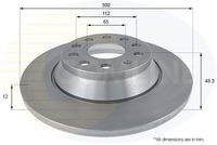 COMLINE ADC2613 - Lado de montaje: Eje delantero<br>Número de PR: 1ZA<br>Número de PR: 1ZD<br>Número de PR: 1ZK<br>Número de PR: 1ZL<br>Altura [mm]: 49,5<br>Tipo de disco de frenos: ventilación interna<br>Espesor de disco de frenos [mm]: 25<br>Espesor mínimo [mm]: 22<br>Número de taladros: 5<br>Diámetro exterior [mm]: 312<br>Número de orificios: 5<br>Diámetro de centrado [mm]: 65<br>corona de agujeros - Ø [mm]: 112<br>Superficie: revestido<br>