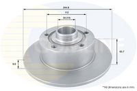 COMLINE ADC1419 - Disco de freno - Comline