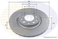 COMLINE ADC2883V - Disco de freno - Comline