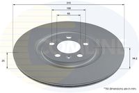 COMLINE ADC2887V - Disco de freno - Comline