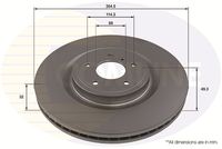 COMLINE ADC2947V - Disco de freno - Comline