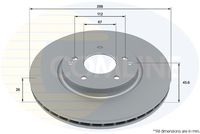 COMLINE ADC2951V - Disco de freno - Comline