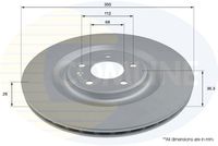 COMLINE ADC2963V - Disco de freno - Comline