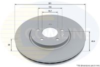 COMLINE ADC2968V - Disco de freno - Comline