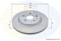 COMLINE ADC2973V - Disco de freno - Comline