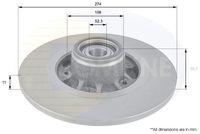 COMLINE ADC3009 - Disco de freno - Comline