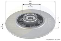 COMLINE ADC3015 - Disco de freno - Comline