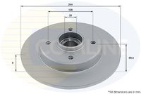 COMLINE ADC3037 - Disco de freno - Comline