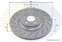 COMLINE ADC4041V - Disco de freno