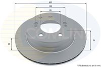 COMLINE ADC4094V - Disco de freno - Comline