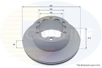 COMLINE ADC5011V - Lado de montaje: Eje trasero<br>Número de PR: 1LC<br>Altura [mm]: 98,1<br>Tipo de disco de frenos: ventilación interna<br>Espesor de disco de frenos [mm]: 30<br>Espesor mínimo [mm]: 27<br>Diámetro exterior [mm]: 325<br>Número de orificios: 6<br>Diámetro de centrado [mm]: 120<br>corona de agujeros - Ø [mm]: 145<br>Superficie: revestido<br>