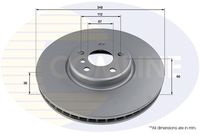 COMLINE ADC5030VR - Lado de montaje: Eje delantero, izquierda<br>Equipamiento de vehículo 2: para vehículos con paquete deportivo M<br>Altura [mm]: 66<br>Tipo de disco de frenos: ventilación interna<br>Espesor de disco de frenos [mm]: 36<br>Espesor mínimo [mm]: 34,4<br>Número de taladros: 1<br>Diámetro exterior [mm]: 348<br>Número de orificios: 5<br>Diámetro de centrado [mm]: 67<br>corona de agujeros - Ø [mm]: 112<br>Superficie: revestido<br>Referencia artículo par: ADC5030VR<br>