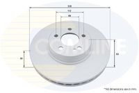 COMLINE ADC5040V - Disco de freno - Comline