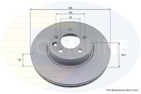 COMLINE ADC5043V - año construcción desde: 08/2018<br>Lado de montaje: Eje trasero<br>Número de PR: 1LB<br>Altura [mm]: 97,8<br>Tipo de disco de frenos: ventilación interna<br>Espesor de disco de frenos [mm]: 28<br>Espesor mínimo [mm]: 25<br>Diámetro exterior [mm]: 303<br>Número de orificios: 6<br>Diámetro de centrado [mm]: 120<br>corona de agujeros - Ø [mm]: 145<br>Superficie: revestido<br>