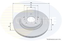 COMLINE ADC5050V - Disco de freno - Comline