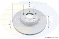 COMLINE ADC5053V - Disco de freno - Comline