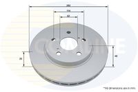 COMLINE ADC5092V - Disco de freno - Comline