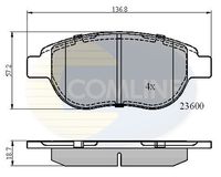 COMLINE CBP01038 - Lado de montaje: Eje delantero<br>para diámetro disco de freno [mm]: 283<br>Referencia artículo par: 562129CH<br>Espesor [mm]: 19,3<br>Homologación: R90 Homologated<br>Longitud [mm]: 137<br>Ancho [mm]: 57,4<br>Peso [kg]: 1,759<br>Contacto avisador de desgaste: no preparado para indicador de desgaste<br>Sistema de frenos: Bosch<br>Tipo de envase: caja<br>Número de WVA: 23600<br>long. de embalaje [cm]: 16,8<br>Ancho de embalaje [cm]: 12,7<br>h embalaje [cm]: 4,7<br>