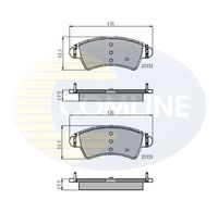 COMLINE CBP01260 - Lado de montaje: Eje delantero<br>Espesor [mm]: 17<br>Homologación: R90 Homologated<br>Longitud [mm]: 142<br>Ancho [mm]: 47,5<br>Peso [kg]: 1,28<br>Contacto avisador de desgaste: no preparado para indicador de desgaste<br>Sistema de frenos: ATE<br>Tipo de envase: caja<br>Número de WVA: 21430<br>Número de WVA: 21827<br>long. de embalaje [cm]: 16,8<br>Ancho de embalaje [cm]: 9,7<br>h embalaje [cm]: 6,2<br>