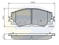 COMLINE CBP01515 - Lado de montaje: Eje delantero<br>para diámetro disco de freno [mm]: 296<br>Referencia artículo par: 562621CH<br>Espesor [mm]: 17,6<br>Homologación: R90 Homologated<br>Longitud [mm]: 146,5<br>Ancho [mm]: 57<br>Peso [kg]: 1,435<br>Contacto avisador de desgaste: no preparado para indicador de desgaste<br>Sistema de frenos: Advics<br>Tipo de envase: caja<br>Número de WVA: 24337<br>long. de embalaje [cm]: 16,8<br>Ancho de embalaje [cm]: 12,7<br>h embalaje [cm]: 4,7<br>