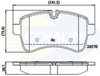 COMLINE CBP01617 - Juego de pastillas de freno
