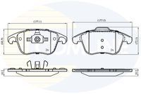 COMLINE CBP01720 - Juego de pastillas de freno