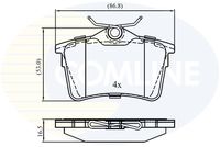 COMLINE CBP01797 - Lado de montaje: Eje delantero<br>Espesor [mm]: 18,2<br>Longitud [mm]: 155,2<br>Ancho [mm]: 57,7<br>Contacto avisador de desgaste: excl. contacto de avisador de desgaste<br>Pastilla de freno: con borde biselado<br>Sistema de frenos: Teves <br>Longitud 2 [mm]: 155,6<br>Ancho 2 [mm]: 64,5<br>Número de WVA: 24538<br>