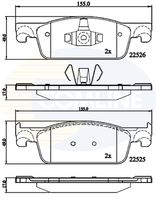 COMLINE CBP02316 - año construcción hasta: 04/2015<br>Lado de montaje: Eje delantero<br>Espesor [mm]: 18<br>Longitud [mm]: 140,2<br>Ancho [mm]: 40<br>Contacto avisador de desgaste: excl. contacto de avisador de desgaste<br>Sistema de frenos: ATE<br>Ancho 2 [mm]: 42<br>Número de WVA: 25702<br>Número de WVA: 25703<br>Número de WVA: 25728<br>