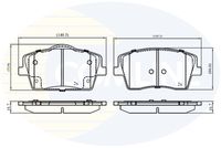 COMLINE CBP02394 - Juego de pastillas de freno