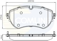 COMLINE CBP02456 - Juego de pastillas de freno