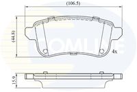 COMLINE CBP02776 - Juego de pastillas de freno - Comline