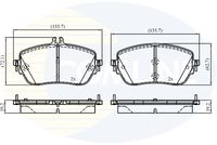 COMLINE CBP02844 - Juego de pastillas de freno - Comline