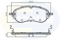 COMLINE CBP03413 - Juego de pastillas de freno
