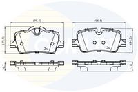 COMLINE CBP02861 - Lado de montaje: Eje delantero<br>para diámetro disco de freno [mm]: 348<br>Equipamiento de vehículo 2: para vehículos con paquete deportivo M<br>Espesor [mm]: 20<br>Longitud [mm]: 125,8<br>Ancho [mm]: 94,8<br>Contacto avisador de desgaste: preparado para indicador desgaste<br>Sistema de frenos: Brembo  <br>Número de WVA: 22425<br>