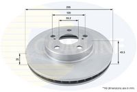 COMLINE ADC0101V - Disco de freno - Comline