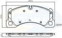 COMLINE CBP06039 - Lado de montaje: Eje delantero<br>Frenos: para vehículos sin frenos de cerámica<br>Espesor [mm]: 17,8<br>Homologación: R90 Homologated<br>Ancho [mm]: 209,8<br>Altura [mm]: 94,2<br>Peso [kg]: 4,036<br>Contacto avisador de desgaste: preparado para indicador desgaste<br>Sistema de frenos: Brembo<br>Tipo de envase: caja<br>Número de WVA: 25007<br>long. de embalaje [cm]: 21,4<br>Ancho de embalaje [cm]: 162,0<br>h embalaje [cm]: 97,0<br>