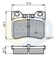 COMLINE CBP0771 - Juego de pastillas de freno