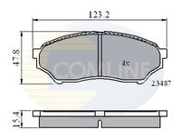 COMLINE CBP0826 - Lado de montaje: Eje delantero<br>Espesor [mm]: 14,4<br>Homologación: R90 Homologated<br>Longitud [mm]: 123<br>Ancho [mm]: 47,4<br>Peso [kg]: 1,2<br>Contacto avisador de desgaste: no preparado para indicador de desgaste<br>Sistema de frenos: Sumitomo<br>Tipo de envase: caja<br>Número de WVA: 23487<br>long. de embalaje [cm]: 15<br>Ancho de embalaje [cm]: 10,5<br>h embalaje [cm]: 4,3<br>