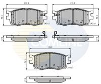 COMLINE CBP31519 - Juego de pastillas de freno